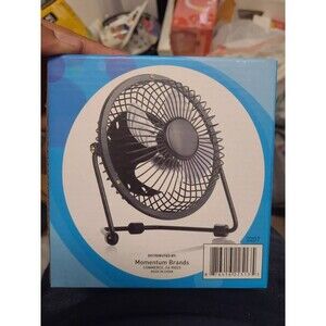 USB Mini Fan 5V 2.5W Personal Cooler Desk Fan 4" Blade White